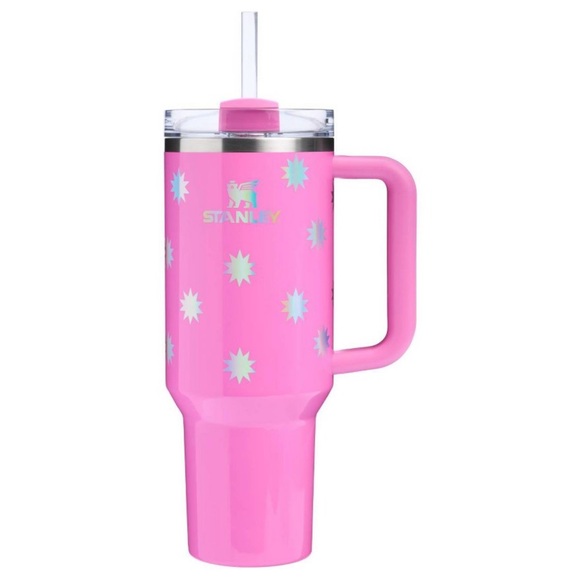 NWT Stanley Target Exclusive 40oz Tumbler – Popsicle Pink Starburst Holographic - Picture 1 of 11